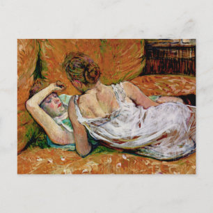 Carte Postale Les deux amis par Henri de Toulouse-Lautrec