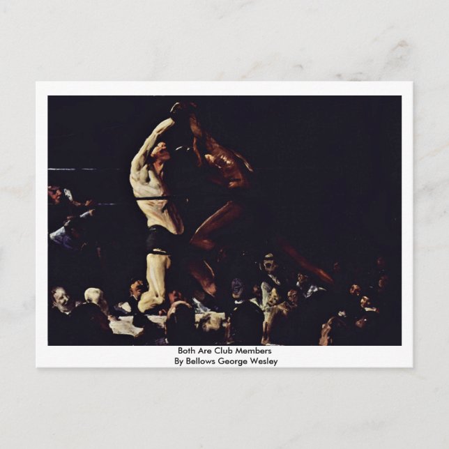 Carte Postale Les Deux Membres Du Club Par Bellows George Wesley (Devant)