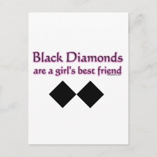 Carte Postale Les diamants noirs sont les meilleures amies des f