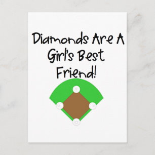 Carte Postale Les diamants sont un meilleur ami de fille !