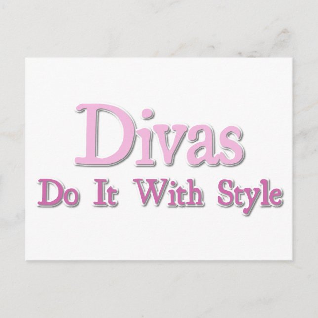 Carte Postale Les Divas Le Font Avec Style (Devant)