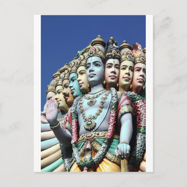 Carte Postale Les divinités hindoues Sri Srinivasa Perumal Templ (Devant)