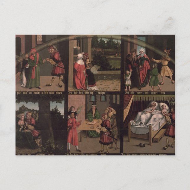 Carte Postale Les dix commandements (Devant)