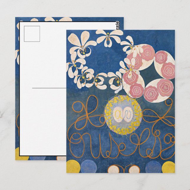 Carte Postale Les dix plus grands, Groupe IV, No.1 par Hilma af  (Devant / Derrière)