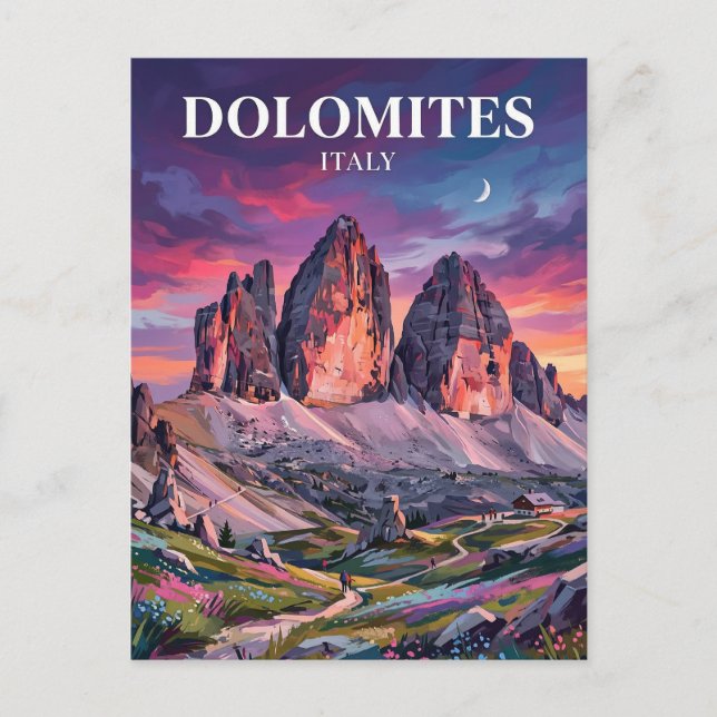 Carte Postale Les Dolomites Italie (Devant)