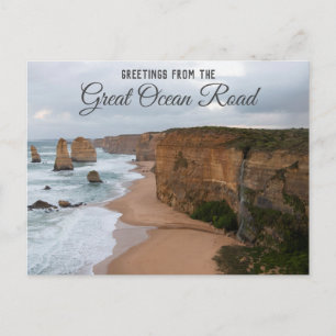 Carte Postale Les Douze Apôtres Grande Route Océan Australie