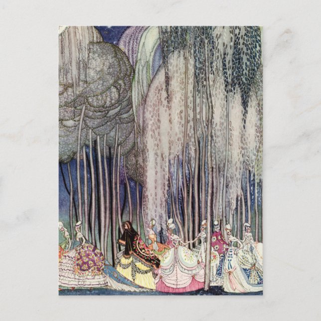 Carte Postale Les douze princesses dansantes de Kay Nielsen (Devant)