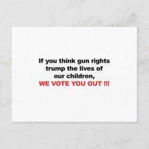 Carte Postale Les Droits D'Armes Sur Les Enfants ? Nous Vous Vot