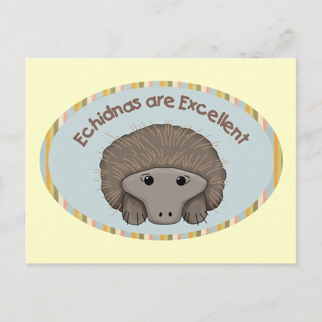 Carte Postale Les Echidnas sont excellents (Devant)