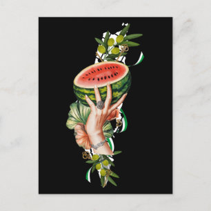 Carte Postale Les éléments palestiniens traditionnels en palesti