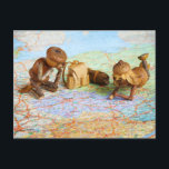 Carte Postale Les elfes d'Acorn planifient un voyage<br><div class="desc">Les elfes d'Acorn planifient un voyage - carte postale</div>