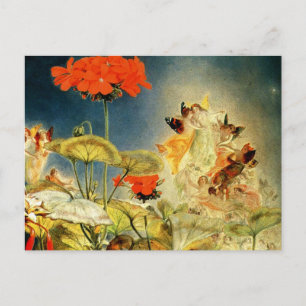Carte Postale "Les elfes et les fées, le rêve d’une nuit d’été"