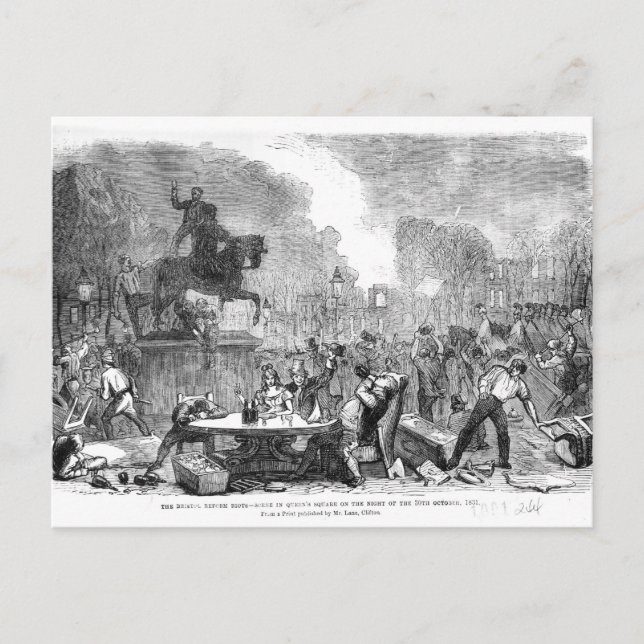 Carte Postale Les émeutes de la réforme de Bristol (Devant)