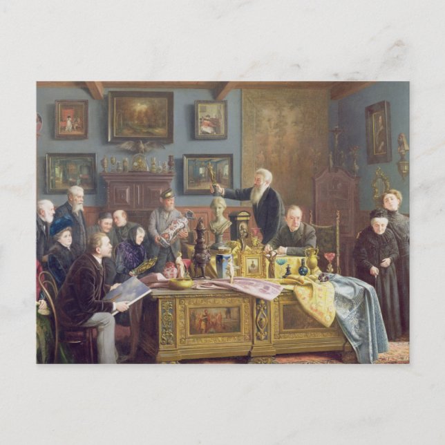 Carte Postale Les enchères, 1910 (Devant)