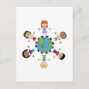 Carte Postale Les Enfants Dans Le Monde