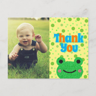 Carte Postale Les enfants merci Grenouille
