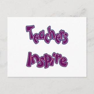 Carte Postale Les enseignants inspirent