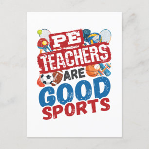 Carte Postale Les Enseignants PE Sont De Bons Sports Phys Ed Ens