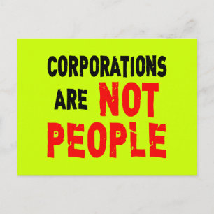 Carte Postale Les entreprises ne sont pas des gens Tshirt de pro