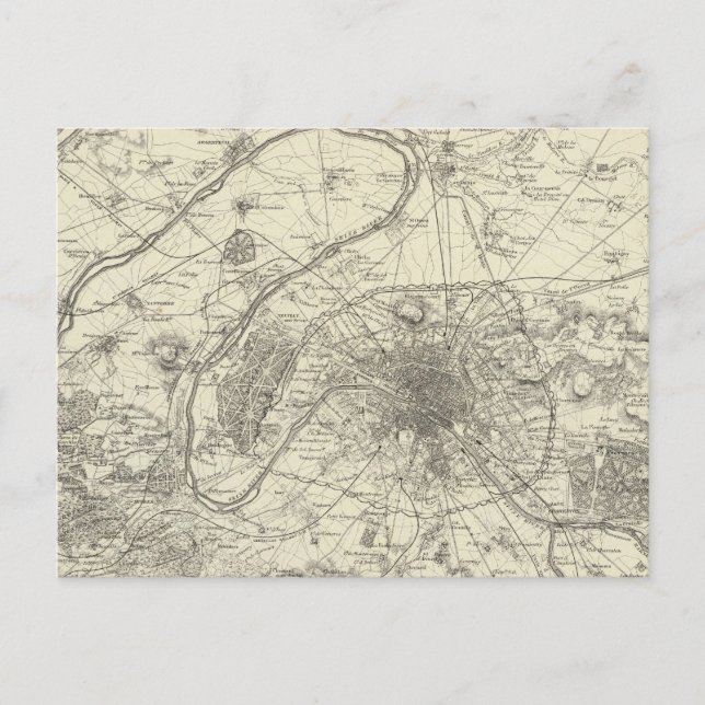 Carte Postale Les Environs De Paris (Devant)