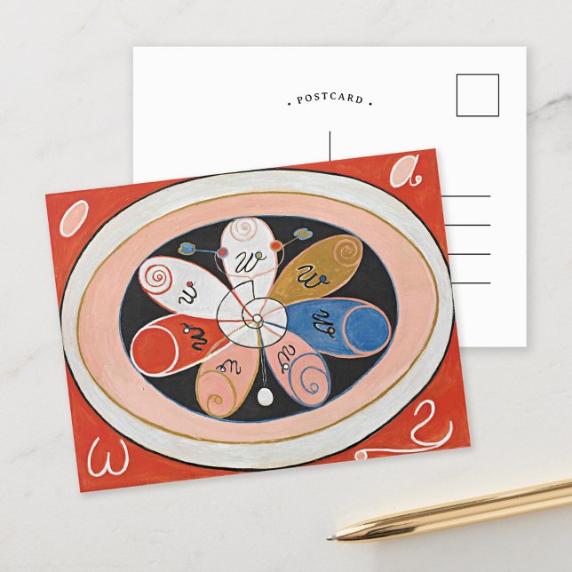 Carte Postale Les Étoiles à sept branches | Hilma af Klint (Créateur téléchargé)
