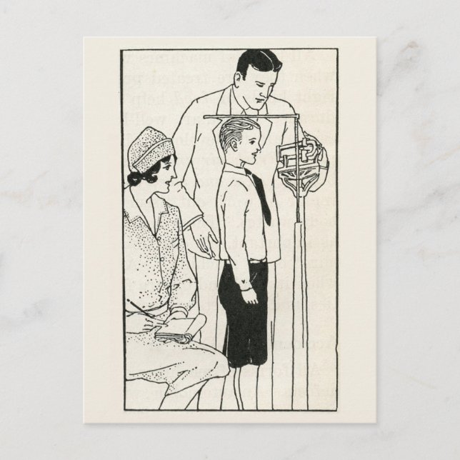 Carte Postale Les examens périodiques sont nécessaires vintages (Devant)