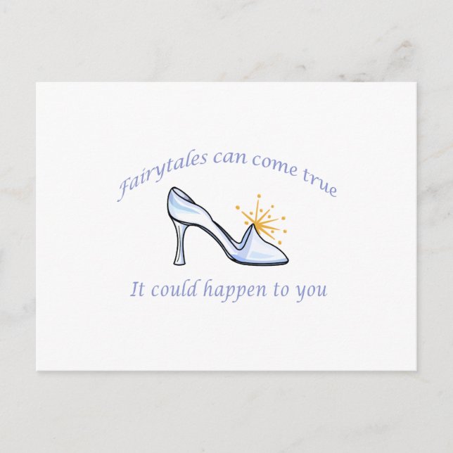CARTE POSTALE LES FAIRYTALES PEUVENT DEVENIR VRAIS (Devant)