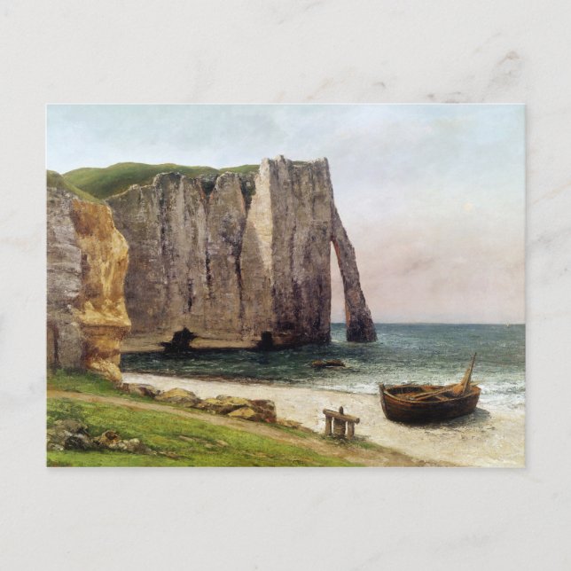 Carte Postale Les falaises d'Etretat, 1869 (Devant)