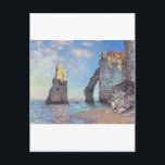 Carte Postale Les falaises d'Etretat - Claude Monet<br><div class="desc">Belle peinture Claude Monet des falaises à Etretat (1885)</div>