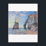 Carte Postale Les falaises d'Etretat - Claude Monet<br><div class="desc">Belle peinture Claude Monet des falaises à Etretat (1885)</div>