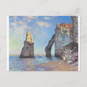 Carte Postale Les falaises d'Etretat - Claude Monet