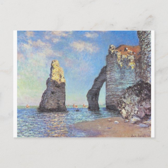 Carte Postale Les falaises d'Etretat - Claude Monet (Devant)