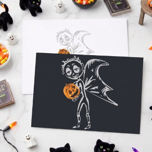 Carte Postale Les fées de la citrouille s'amusent à Halloween
