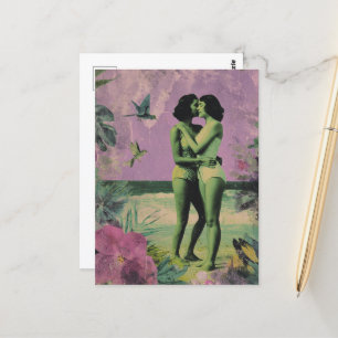 Carte Postale Les femmes à la plage qui disent des secrets