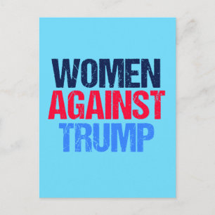 Carte Postale Les femmes contre Trump