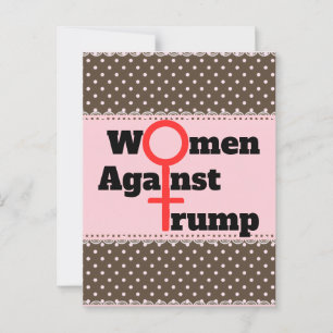 Carte postale Les Femmes Contre Trump
