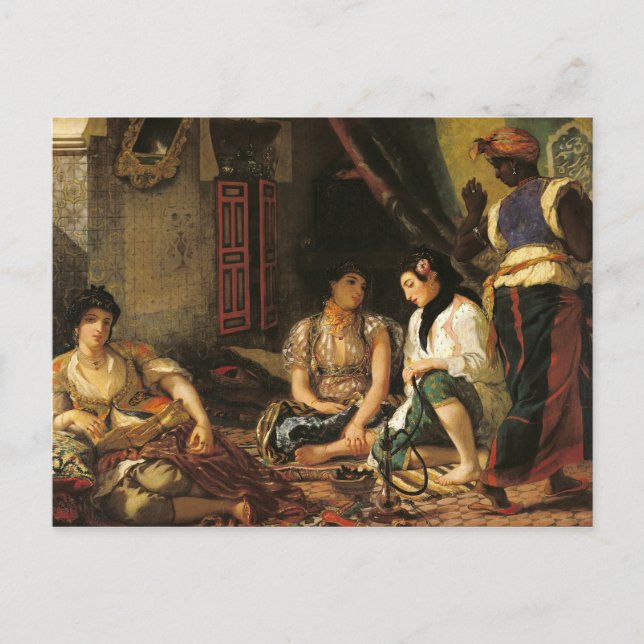 Carte Postale Les Femmes d'Alger dans leur Appartement, 1834 (Devant)