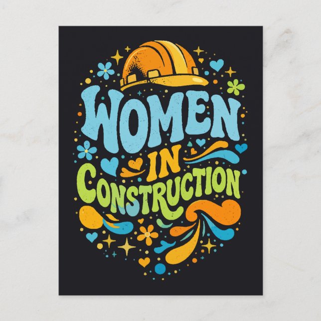 Carte Postale Les femmes dans la construction : un empowerment r (Devant)
