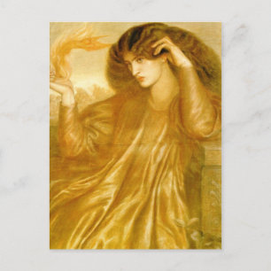 Carte Postale Les femmes de la flamme par Dante Gabriel Rossetti