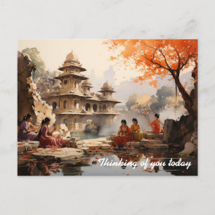 Carte Postale Les femmes de la propriété estivale du Raja