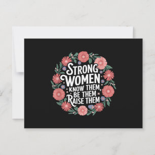 Carte Postale Les Femmes Fortes Les Connaissent Être Eux Les Éle