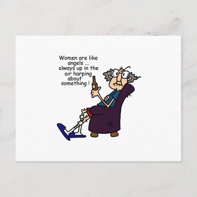 Carte Postale Les Femmes Sont Comme Des Anges (Devant)