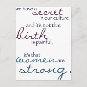 Carte Postale les femmes sont fortes