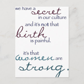 Carte Postale les femmes sont fortes