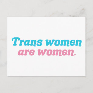 Carte Postale Les femmes trans sont des femmes Transgenre