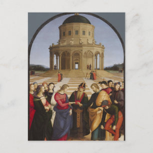 Carte Postale Les Fiançailles de la Vierge Marie par Raphaël    