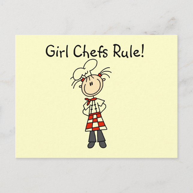 Carte Postale Les filles chefs règnent (Devant)