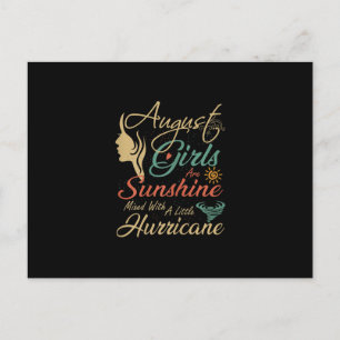 Carte Postale Les Filles D'août Sont Le Soleil D'août D'annivers