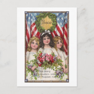 Carte Postale Les filles de la liberté patriotique
