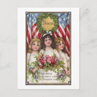 Carte Postale Les filles de la liberté patriotique
